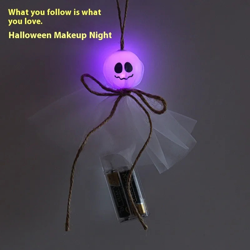 Halloween ghost LED lantern chain with multi-colour lights for party venue decoration