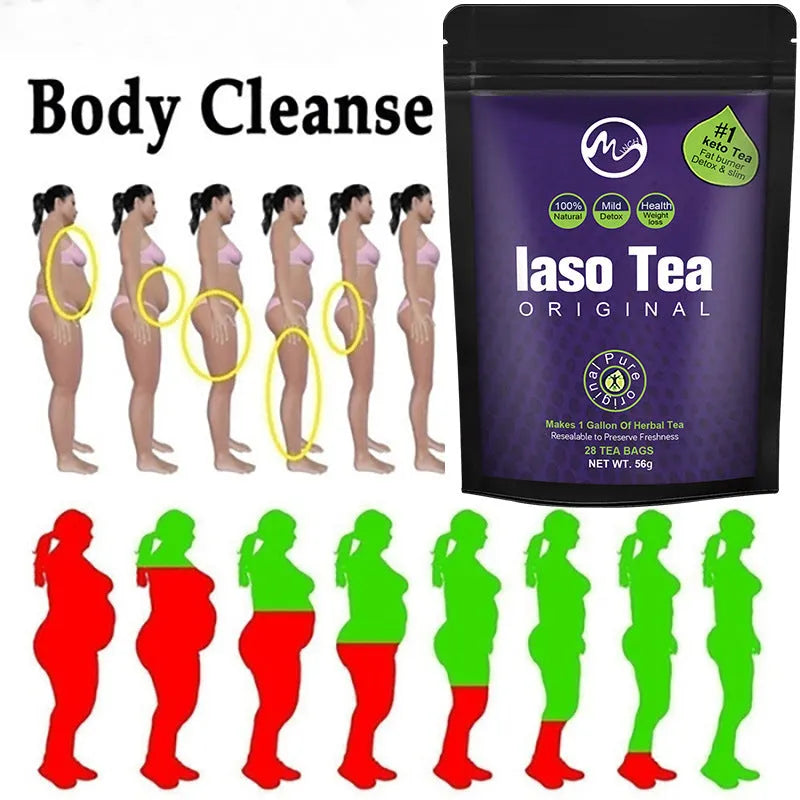 Single bag of instant slimming tea with sugar-free label and cold soaking preparation method