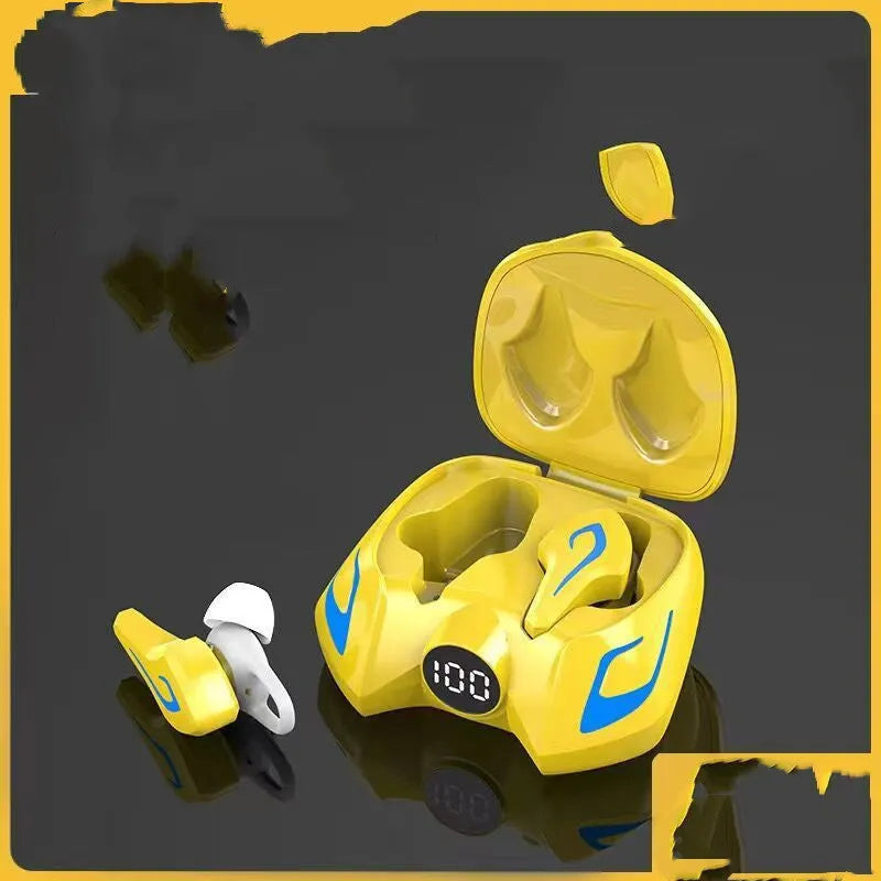 Wireless gaming headset with colourful ear cups featuring Bluetooth 5.0 and 10-metre range