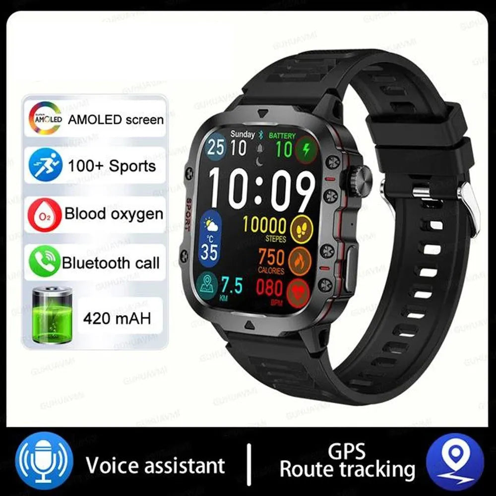 QX11 Smart Bluetooth Watch with touch screen displaying heart rate data on zinc alloy case