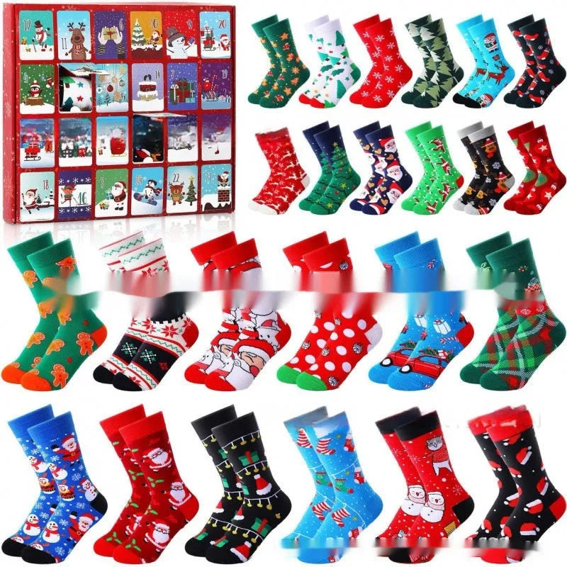 Cute miniature Christmas sock decoration from a resin and plastic blind box, festive holiday ornament.