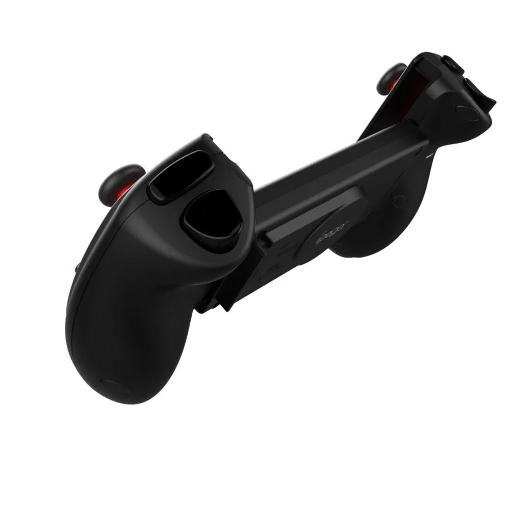 Red telescopic Bluetooth gamepad controller for Android iOS and PC with USB cable