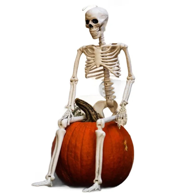 90cm tall plastic skeleton Halloween decoration with movable joints
