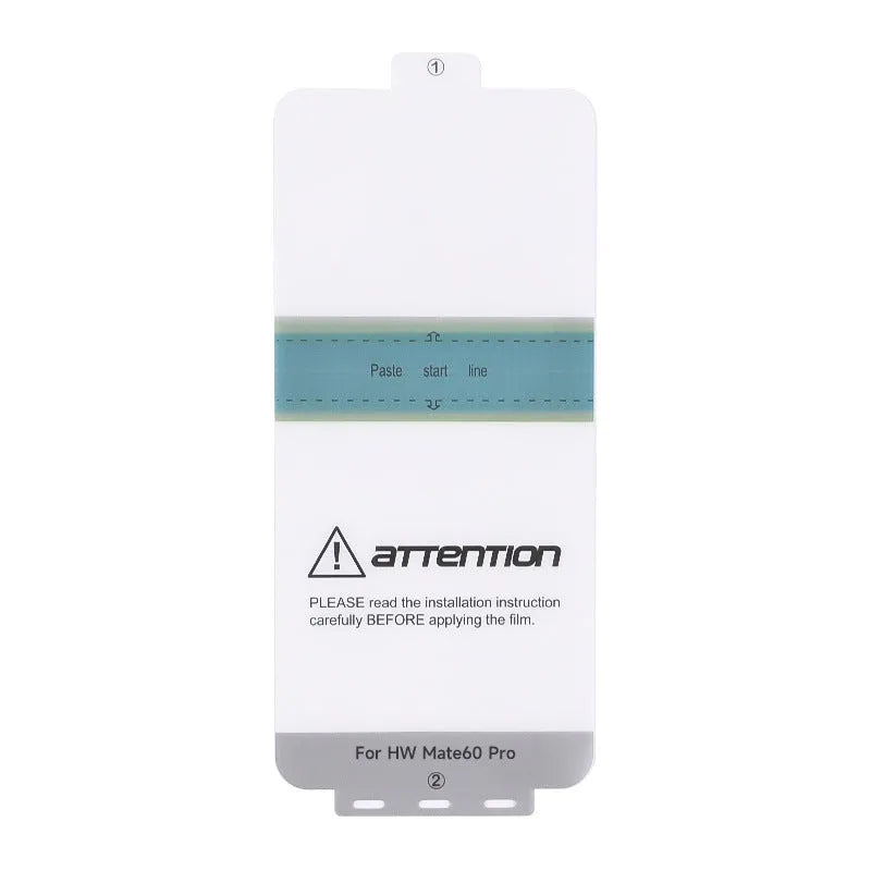 TPU screen protector for Huawei Mate60 phone with anti-fingerprint feature and application tools