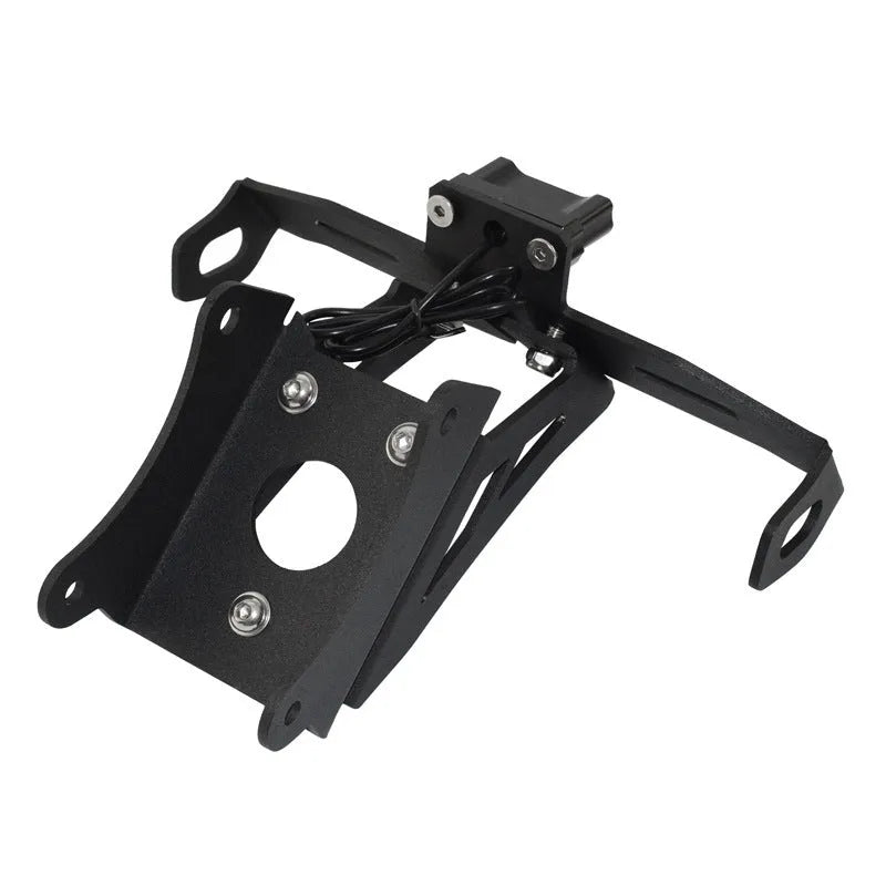 Black aluminium alloy Honda motorcycle rear licence plate bracket for short tail modifications