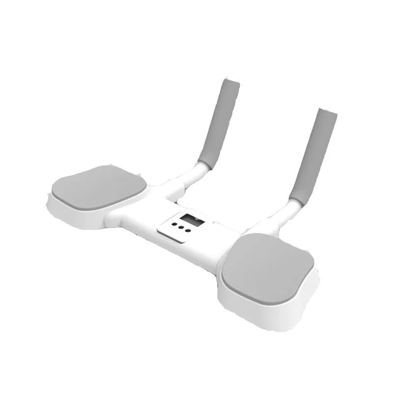 White flat support trainer with alloy aluminium tube construction for home exercise