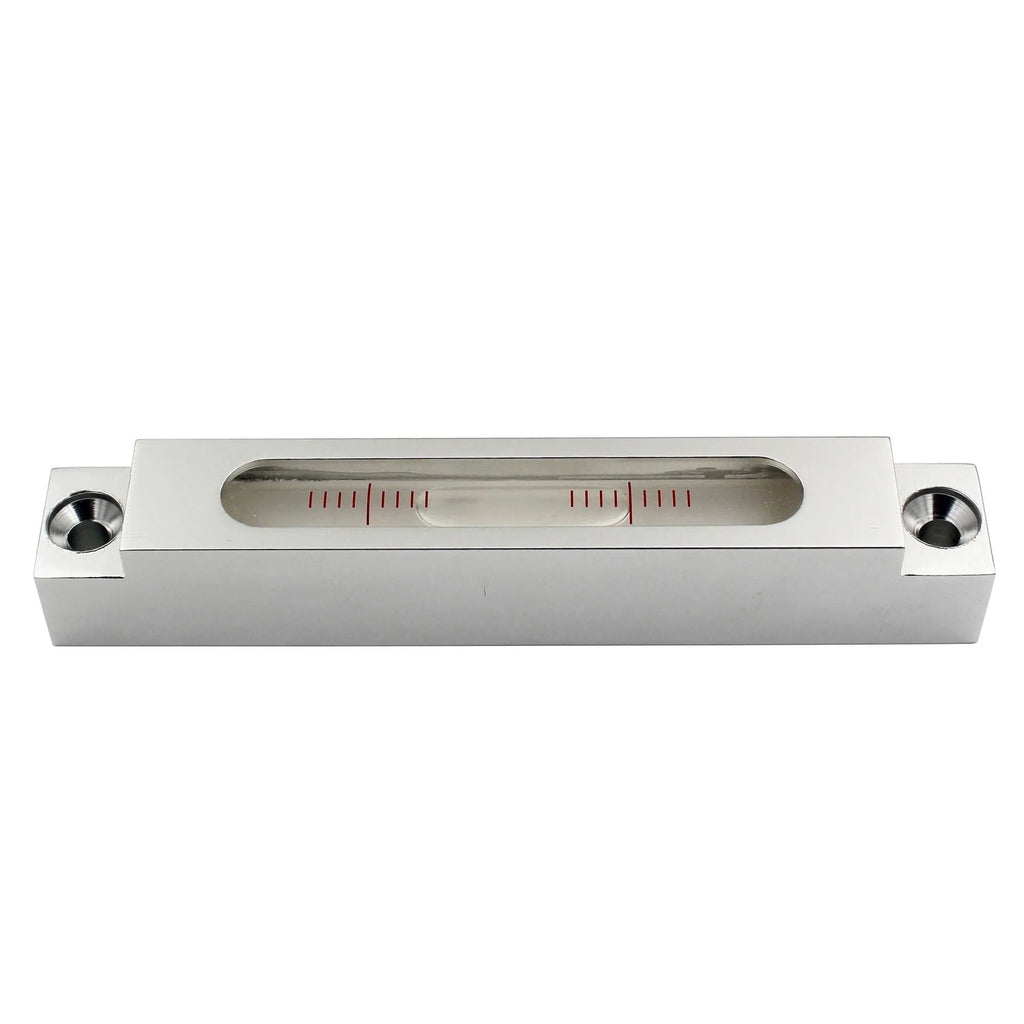 Metal and glass mini spirit level measuring 132mm for machine tool calibration