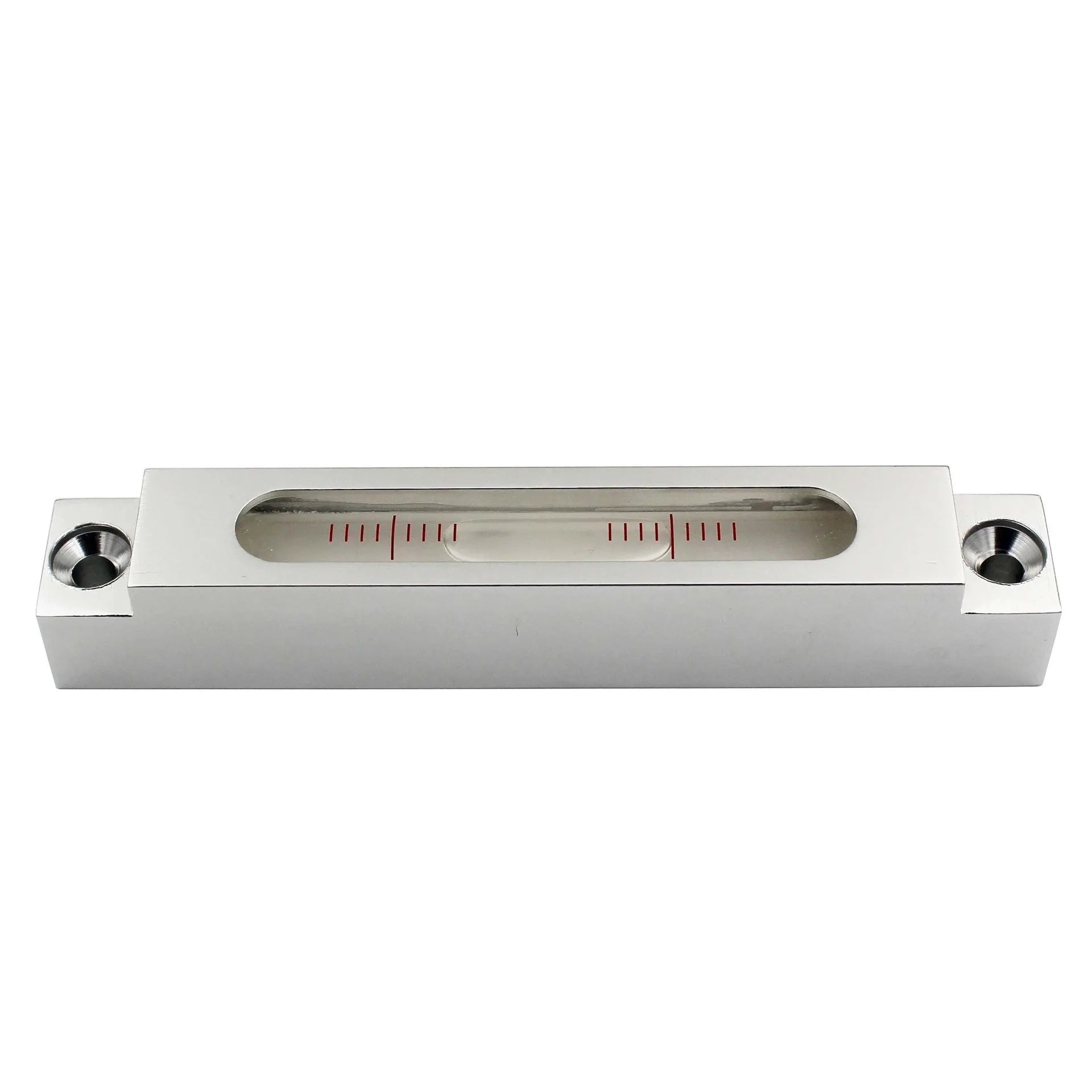 Metal and glass mini spirit level measuring 132mm for machine tool calibration
