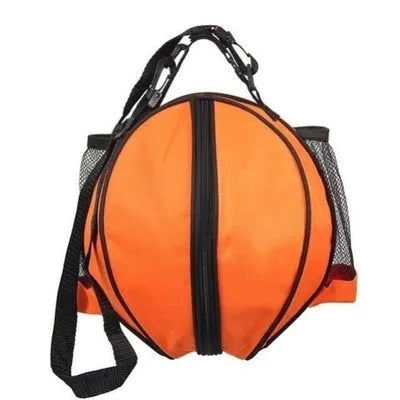 Oxford cloth basketball training bag in black, shown in one-shoulder and two-shoulder backpack styles