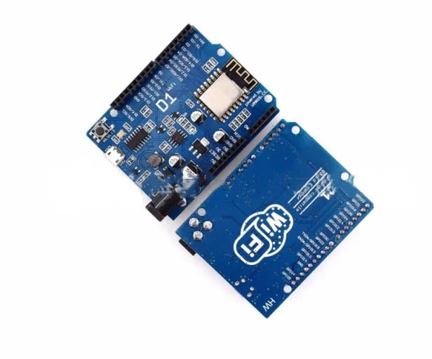 Black ESP-8266EX WIFI development board with 11 I/O pins and Arduino compatibility