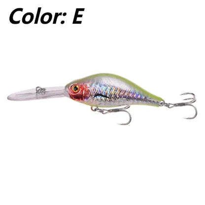 Floating Rock Little Fat Man deep diving fishing lure with long tongue board design in multiple colours