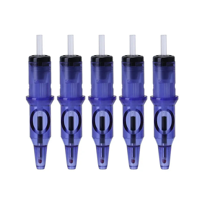 Tattoo integrated needle drawing tool with ballpoint pen attachment in black colour option