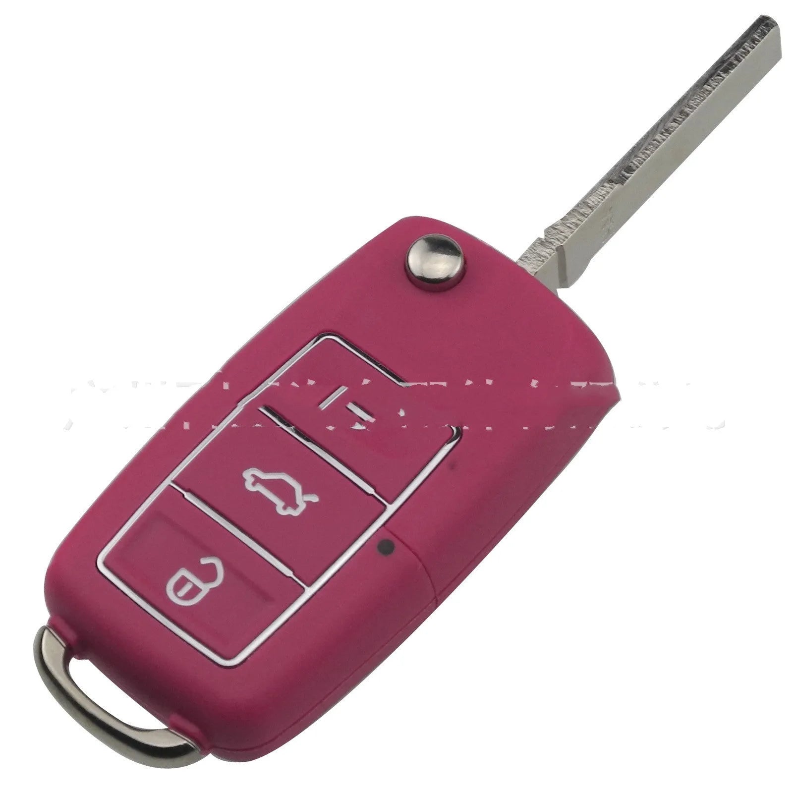 Volkswagen Jetta Golf auto key shell in black, blue, purple, red, and yellow colour options