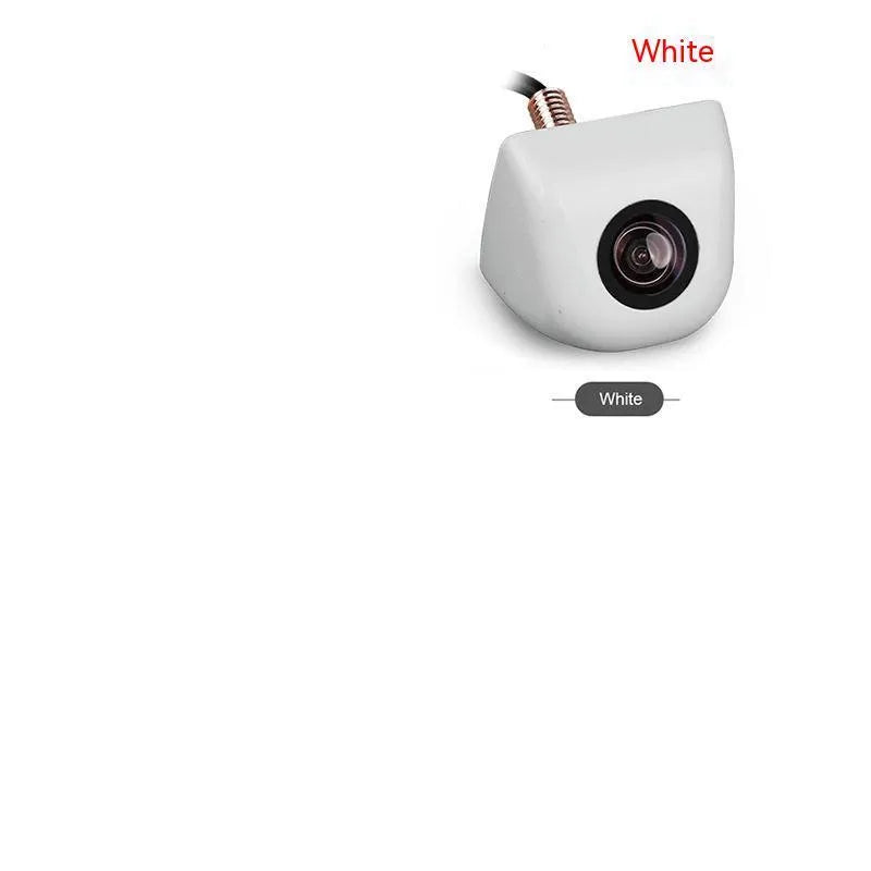Screw plug-in HD car night vision waterproof rearview camera body with metal shell in black silver white chrome finish
