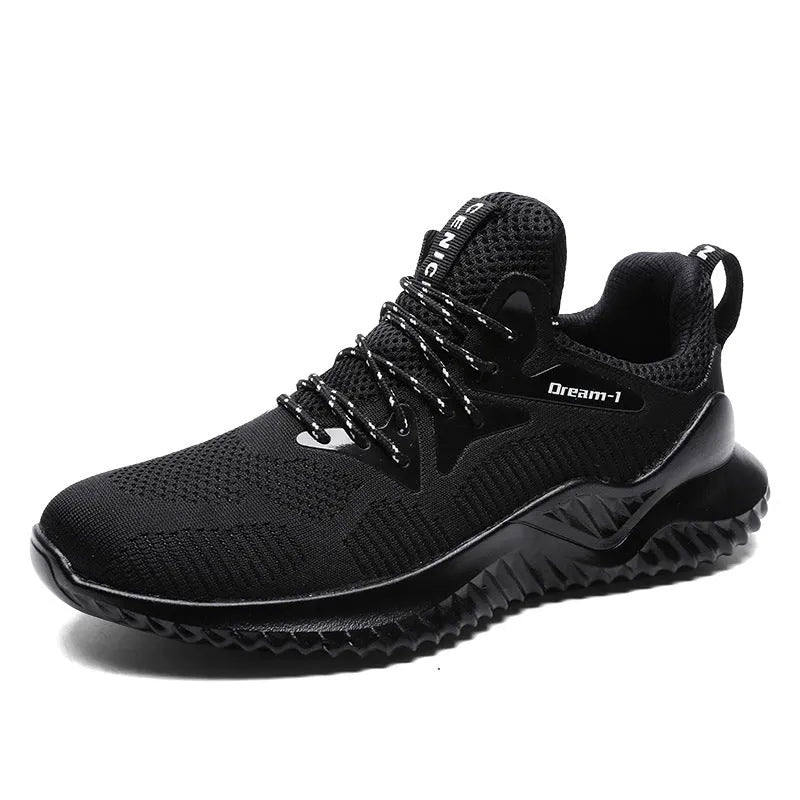 Adult breathable running shoes with mesh upper, MD sole, and front strap in multiple colour options