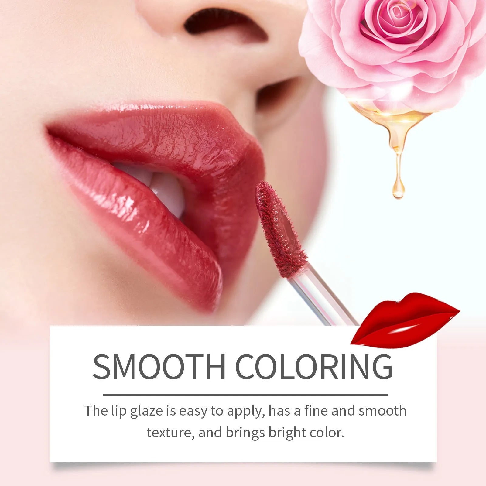 Double-headed lip liner and lacquer pen in Black Coffee Truffle shade showing both applicator ends