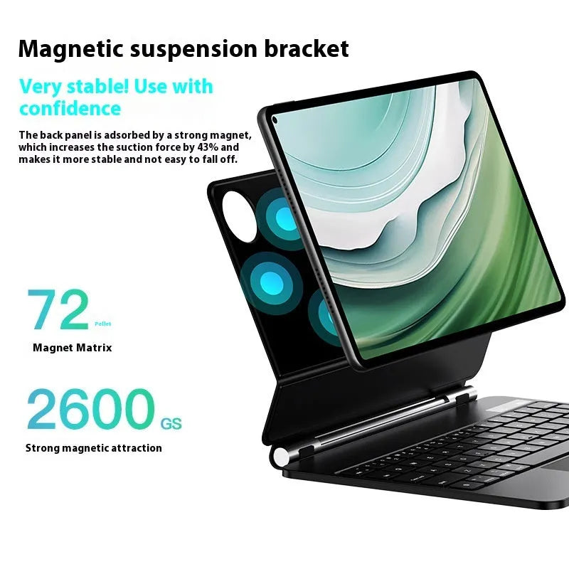 Miaocontrol Keyboard Pro11 magnetic wireless keyboard for Huawei MatePad 11 in black or white