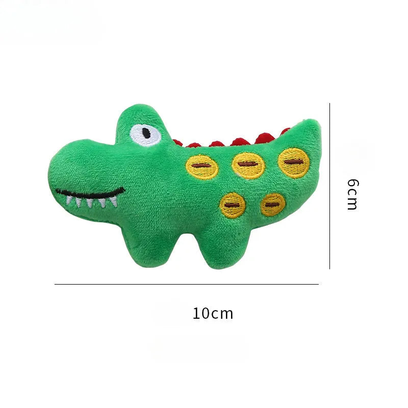 Cow shaped plush cat toy with catnip measuring approximately 20cm in length