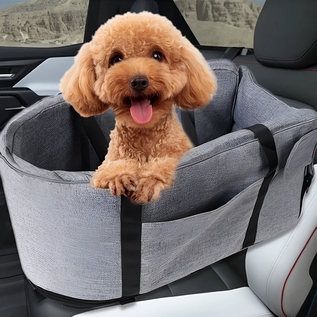 Outdoor cloth dog kennel in blue, suitable for car travel and as a pet bed.