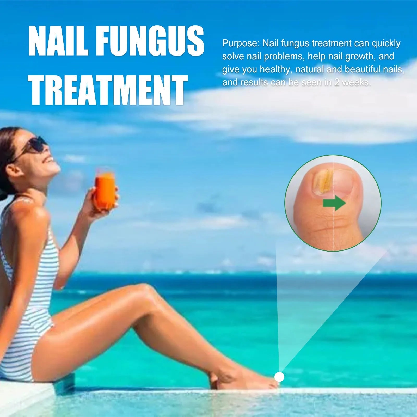 30ml tea tree oil nail repair fluid bottle for thick soft fingernail and toenail treatment