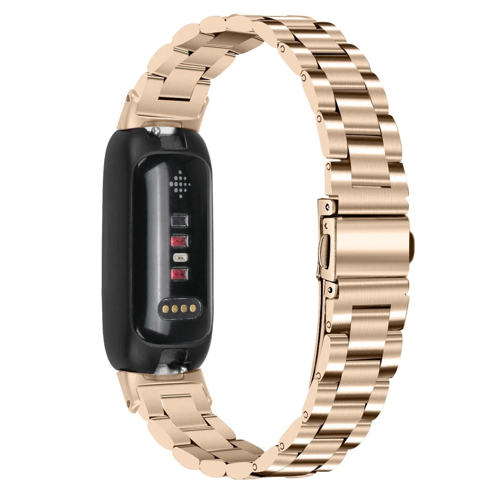 Inspire 3 stainless steel watch strap with three-bead adjustable clasp in multiple colour options