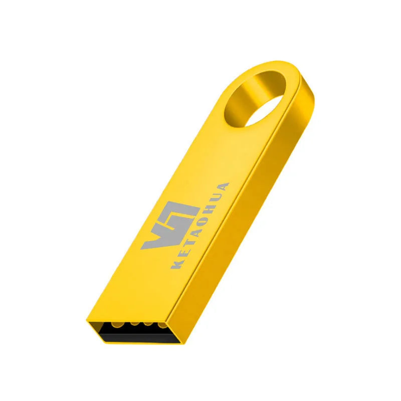 Custom high-speed metal car USB flash drive in silver, black, gold, or rose gold finishes