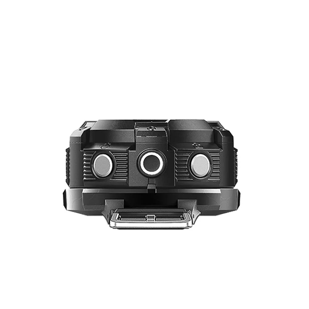 Black waterproof sports digital camera with dust-resistant construction for outdoor photography
