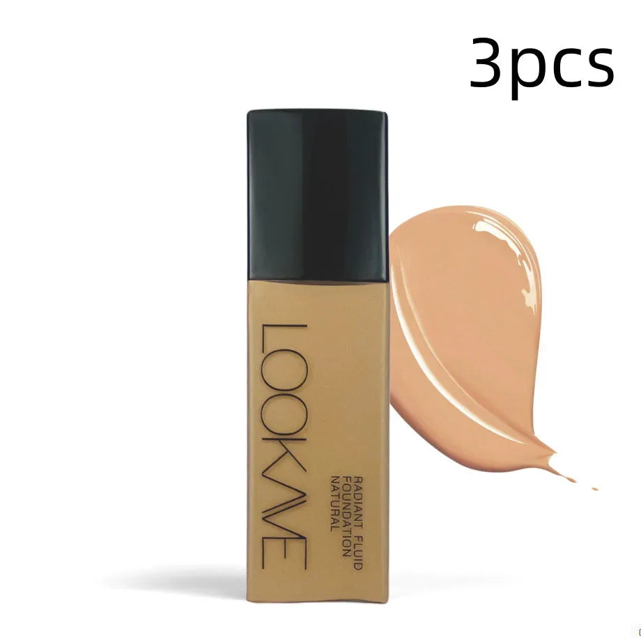 LOOKAVE Matte Liquid Foundation bottle with waterproof brightening formula in 21c size