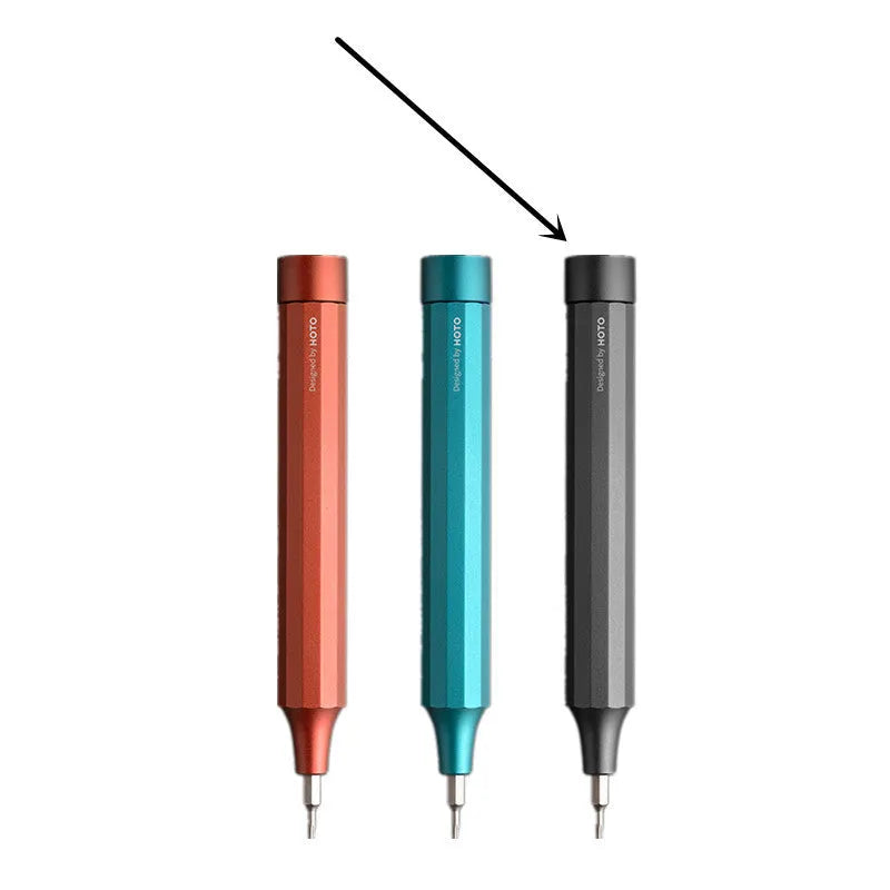 24-in-1 precision repair screwdriver set with aluminium alloy handle and magnetic bit storage in black, green, red, and grey options
