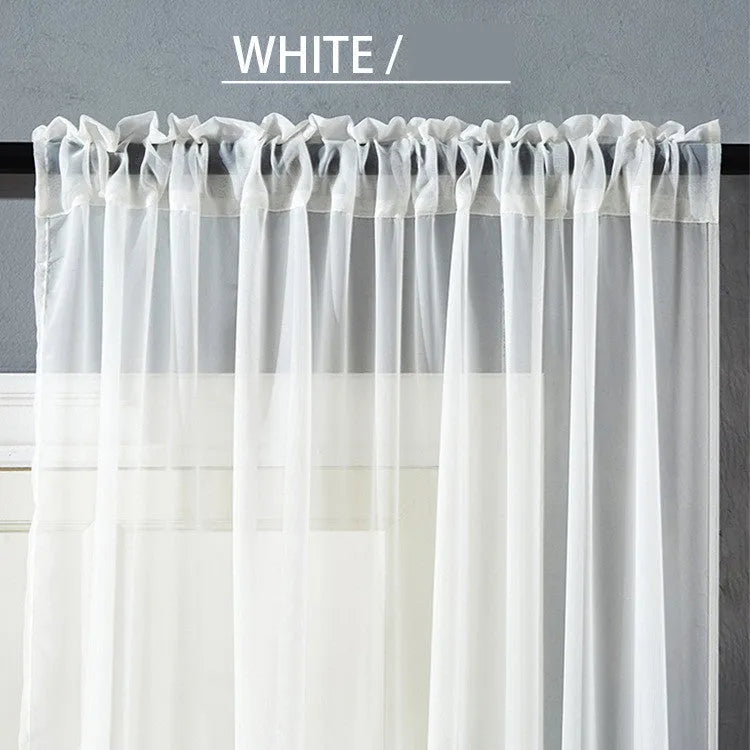 Black modern vertical linen blend curtain with flat embroidery stitching, width 150cm length 250cm