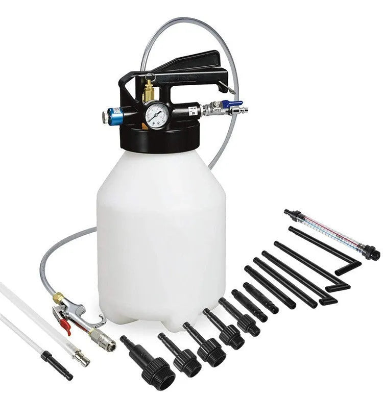 Pneumatic transmission oil changer with tank and 220W motor for transmission fluid exchange