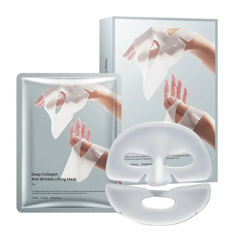 Single collagen anti-wrinkle moisturising facial mask sheet with 28ml serum for universal skin types