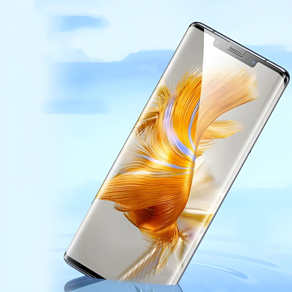 TPU screen protector for Huawei Mate60 phone with anti-fingerprint feature and application tools