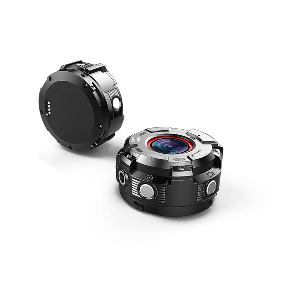 Black waterproof sports digital camera with dust-resistant construction for outdoor photography