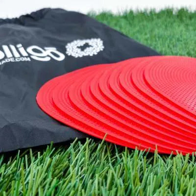 TPE football training marker disc in multiple colours with 23cm diameter measurement