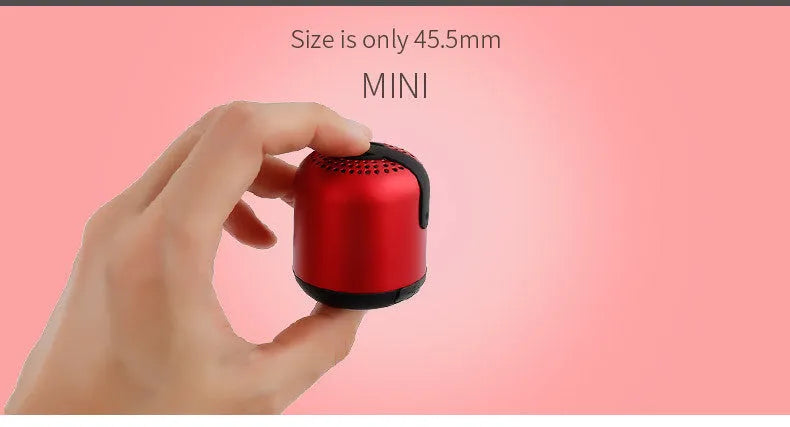 Hieha XQ11 cylinder-shaped wireless Bluetooth speaker in metal housing