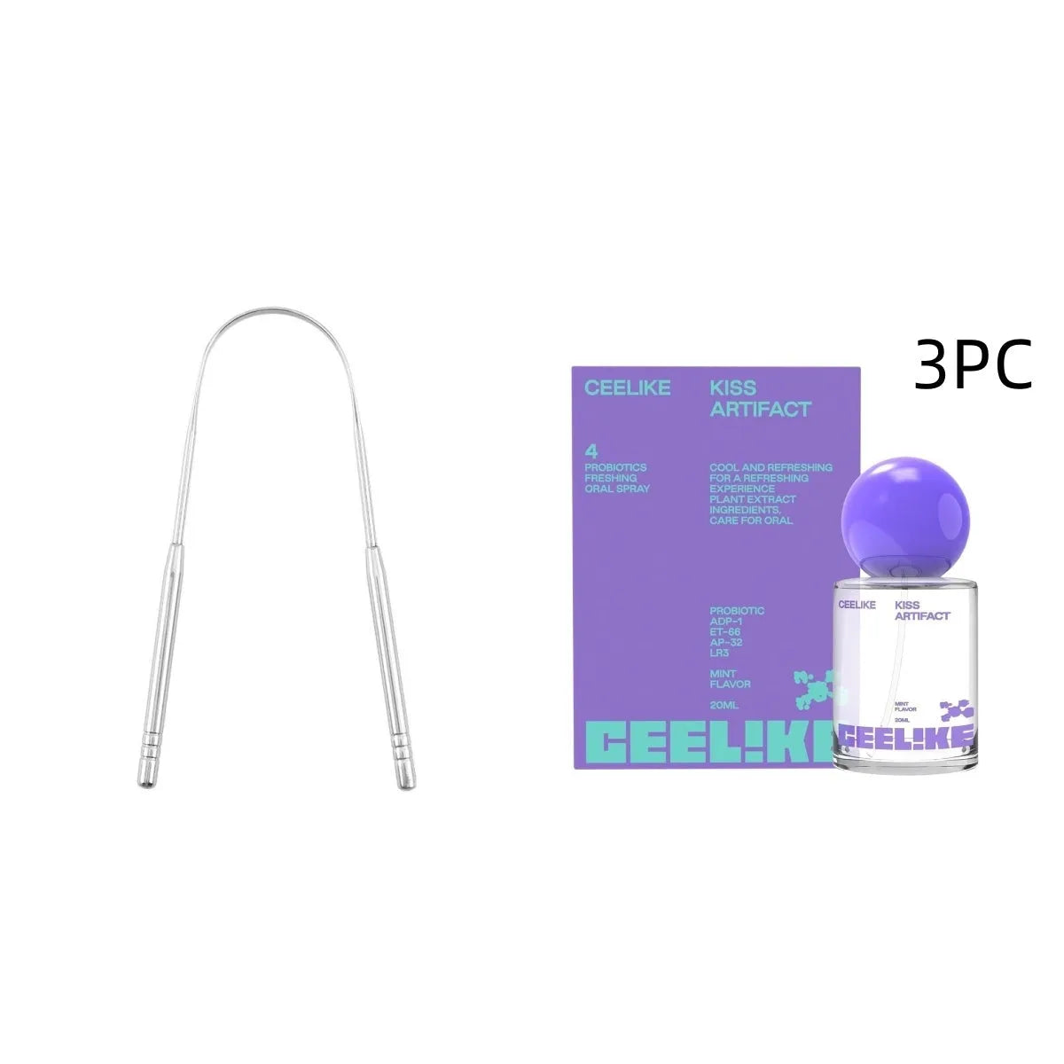 Probiotics oral care spray bottle with 20ml capacity for teeth and gums