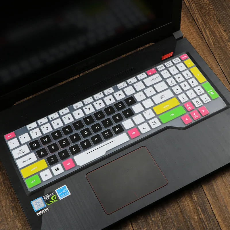 ASUS Flight laptop keyboard protective film cover in translucent colours for 15.6-inch models