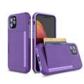 Solid colour mobile phone back cover for iPhone 11 in black, red, pink, blue, dark blue, or purple.