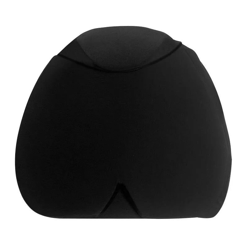 Simple solid colour cold compress cap in polyester, shown in black, dark blue, and pink.