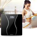 Black electronic body scale with digital display for personal weight measurement up to 180kg