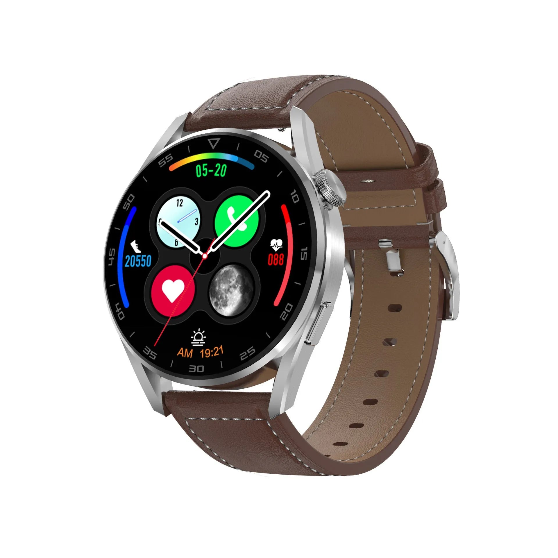 Smart watch with Bluetooth calling and scan code support on metal wristband