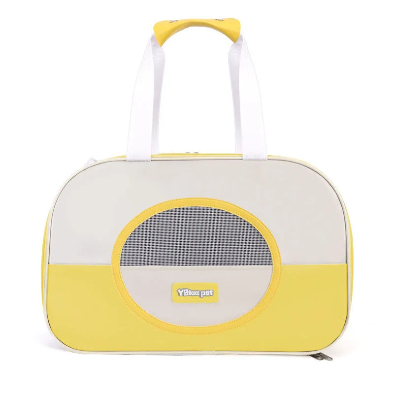 Foldable cat backpack carrier in Oxford cloth with breathable design and 15 Jin capacity