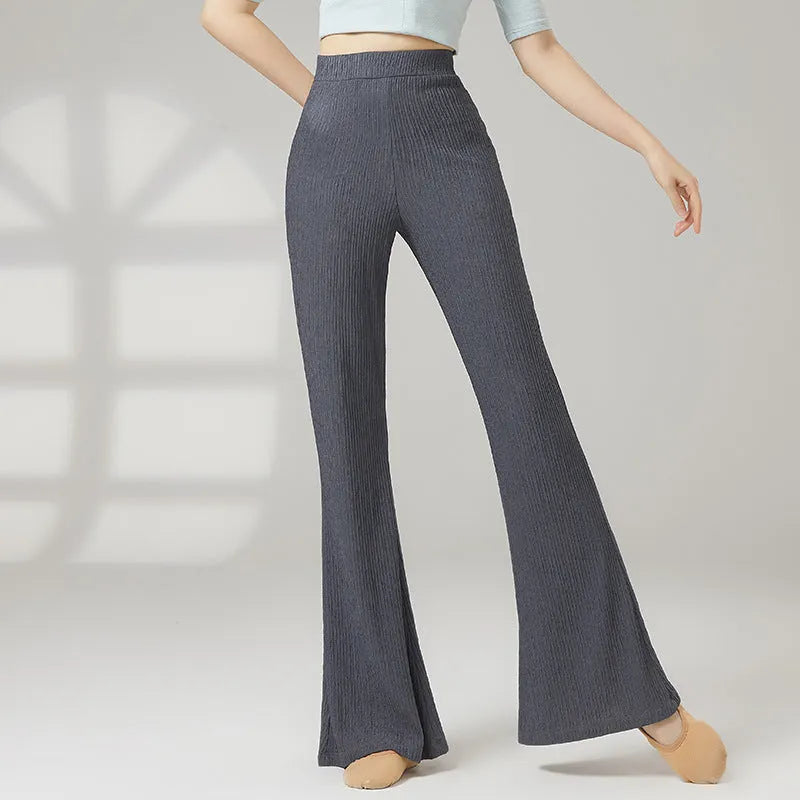 Women's classical dance practice trousers in polyester fibre available in five colours
