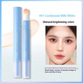 Concealer pen with sponge brush head applicator for clothing, shown in three shade options.