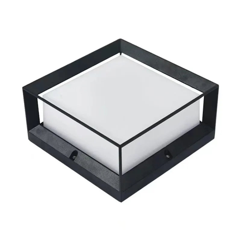 Solar powered aluminium LED outdoor pillar light for garden pathways