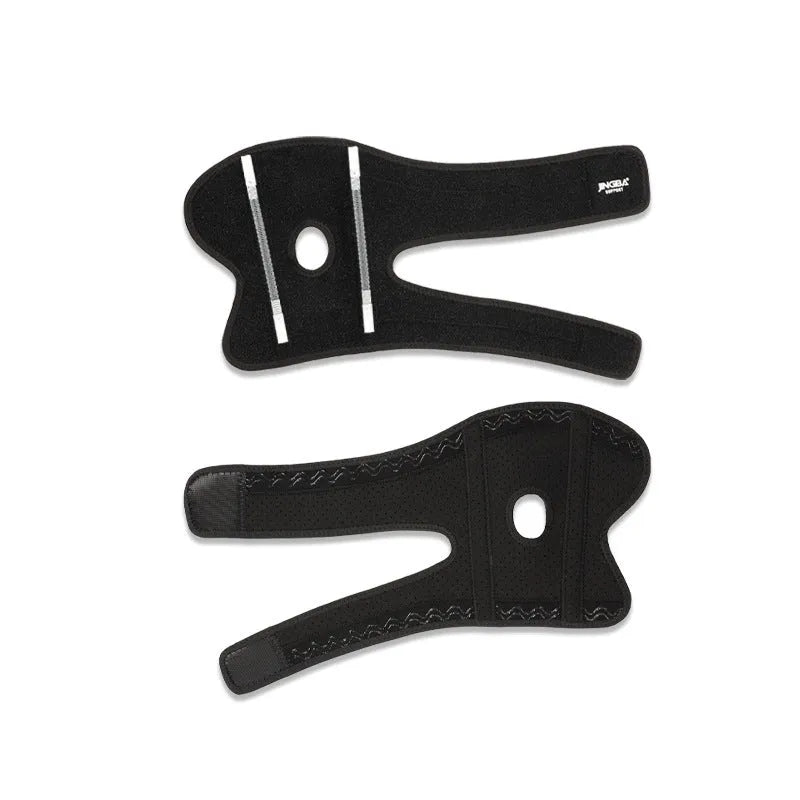 Black adjustable sports elbow guard for adult training and multiple sports.