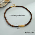 Stainless steel geometric necklace with gold electroplated finish and adjustable chain