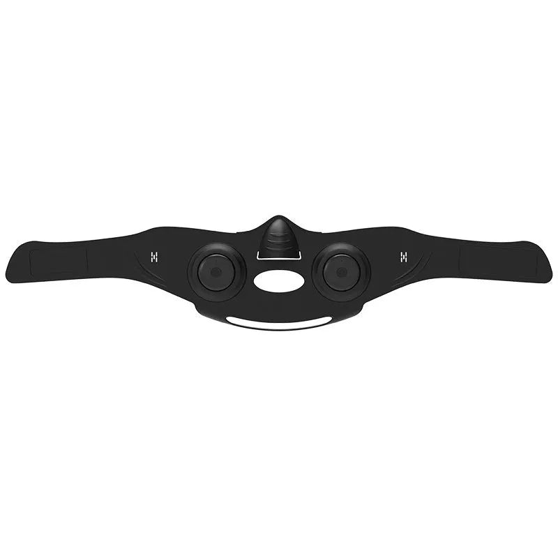 Black photon rejuvenation facial mask device with USB connection for home skincare