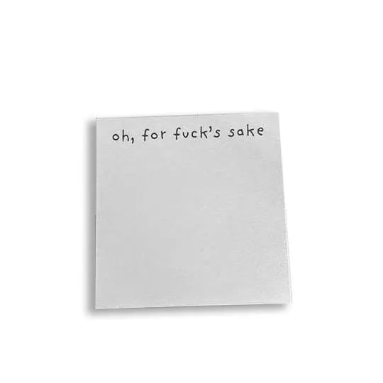 75x75mm square adhesive note paper with printed English phrases in assorted colours